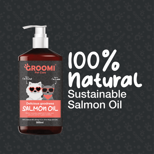 Groomi Pet Care Salmon Oil for Dogs & Cats
