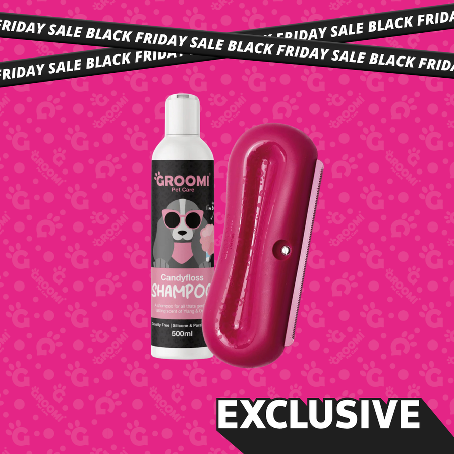 Groomi Brush & Dog Shampoo