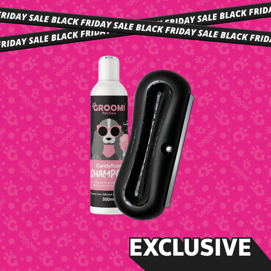 Groomi Brush & Dog Shampoo