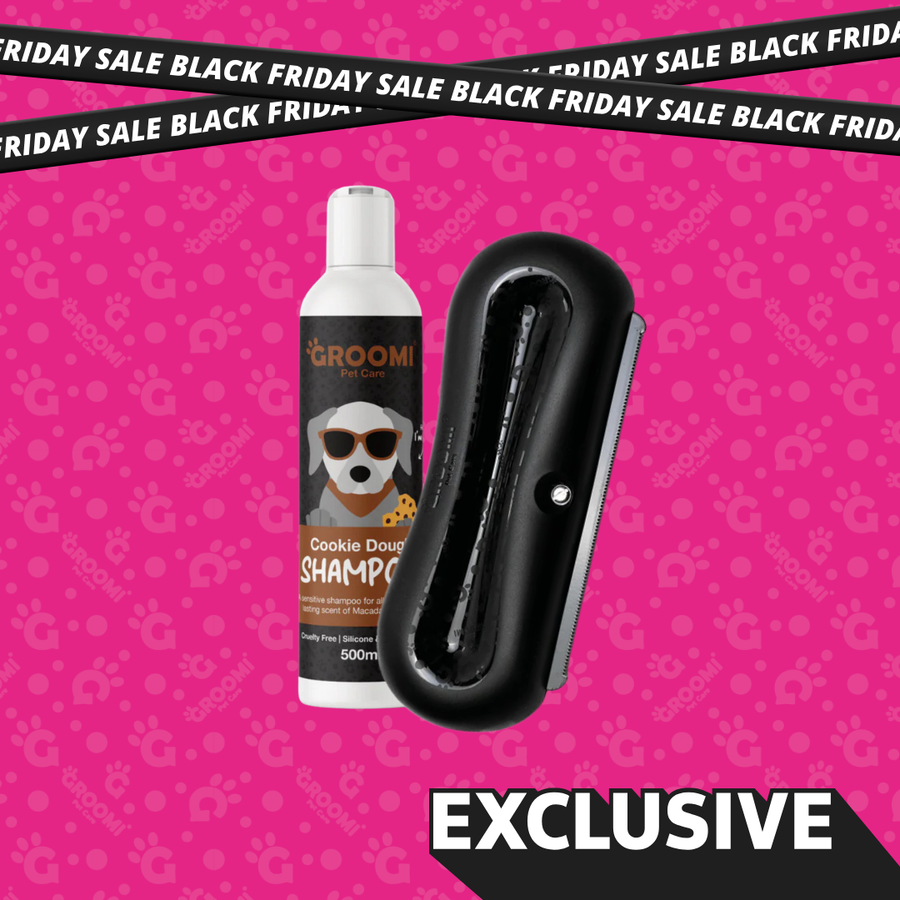 Groomi Brush & Dog Shampoo