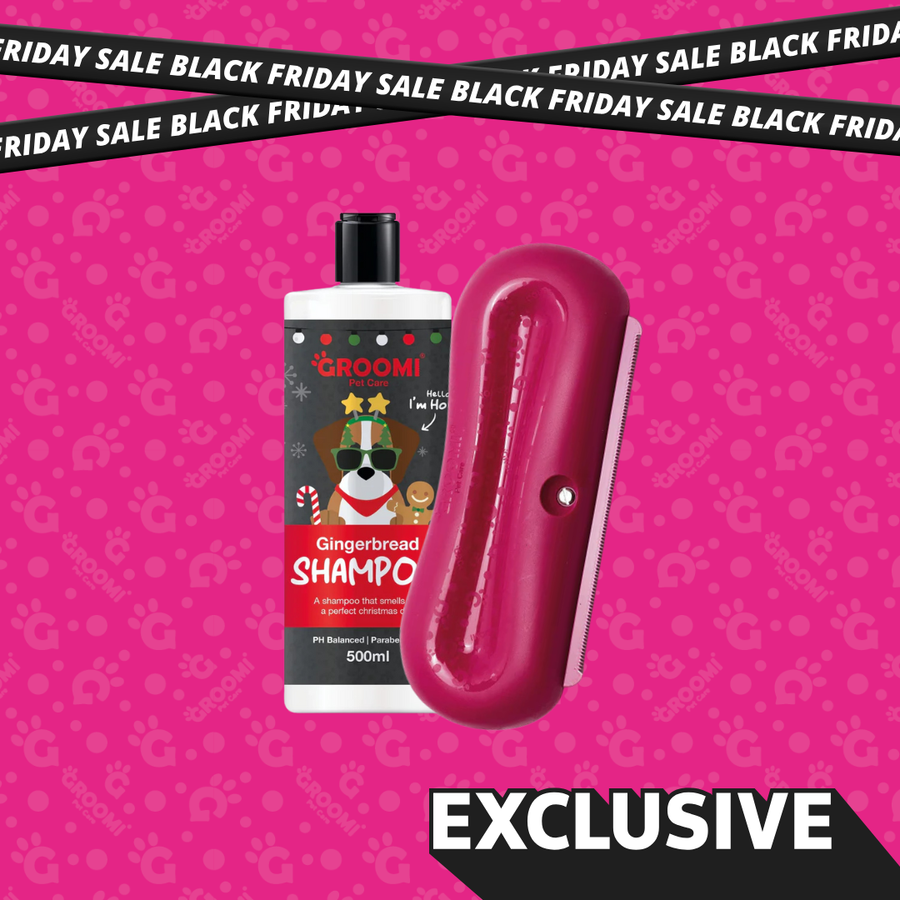 Groomi Brush & Dog Shampoo