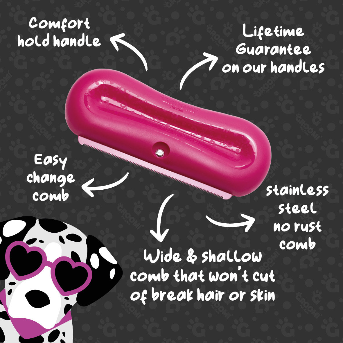 NEW** Groomi  Deshedding Brush 2.0