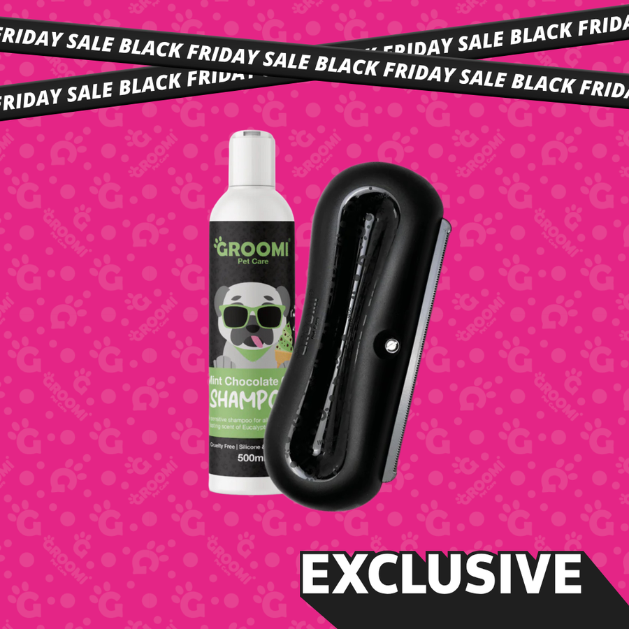 Groomi Brush & Dog Shampoo