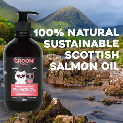 Groomi Pet Care Salmon Oil for Dogs & Cats