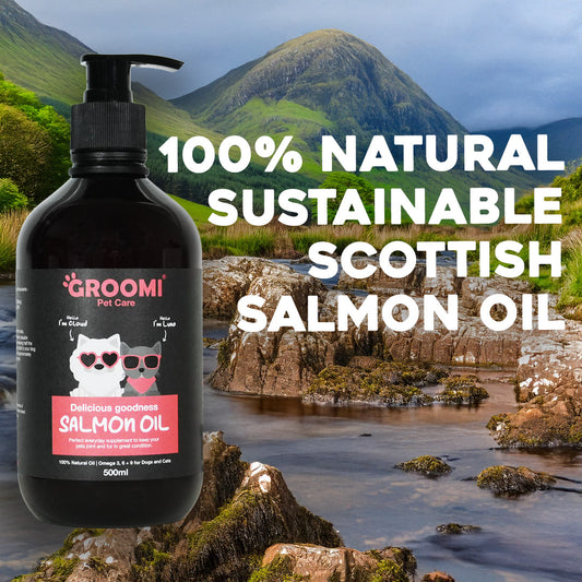 Groomi Pet Care Salmon Oil for Dogs & Cats