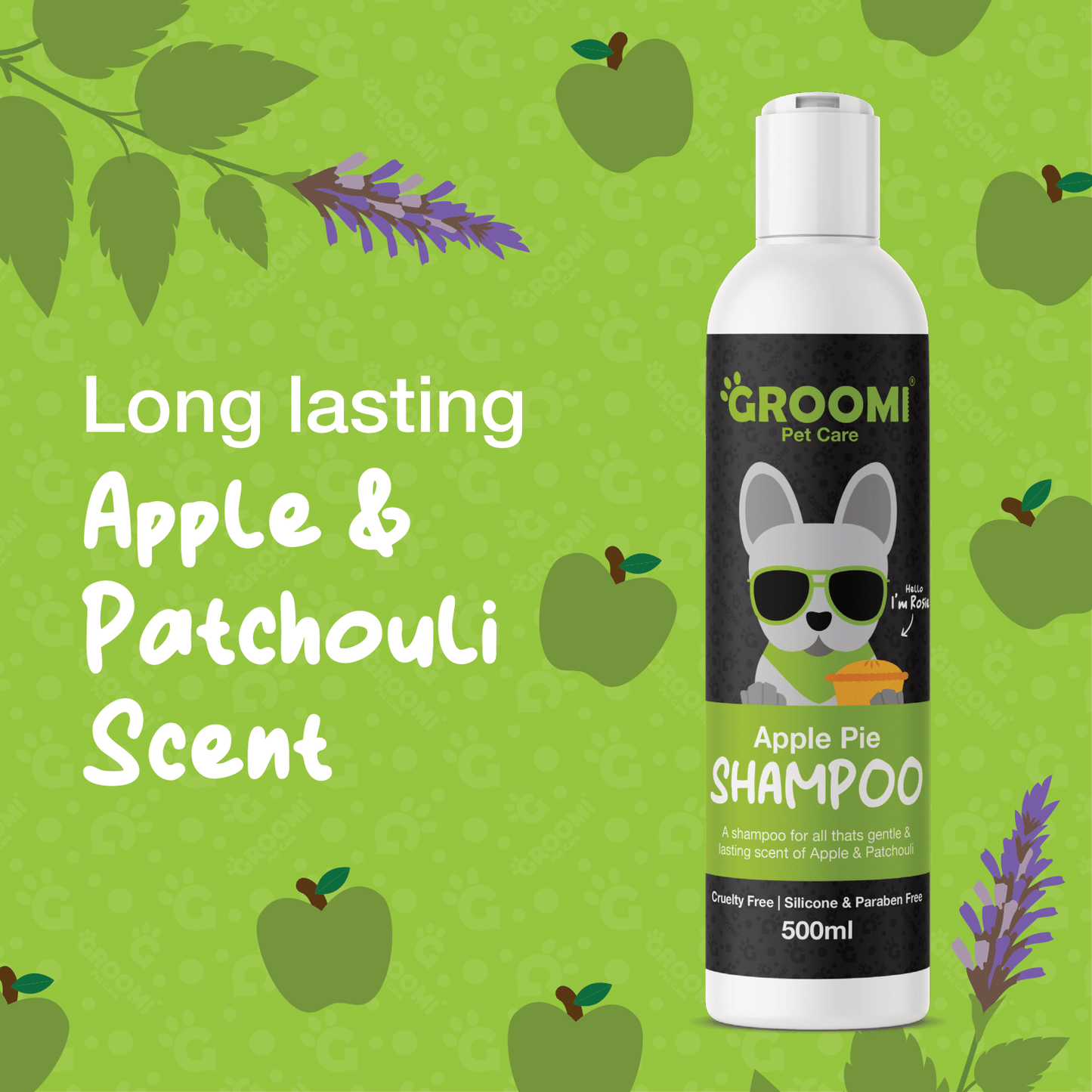 Groomi Apple Pie Dog Shampoo - 500ml