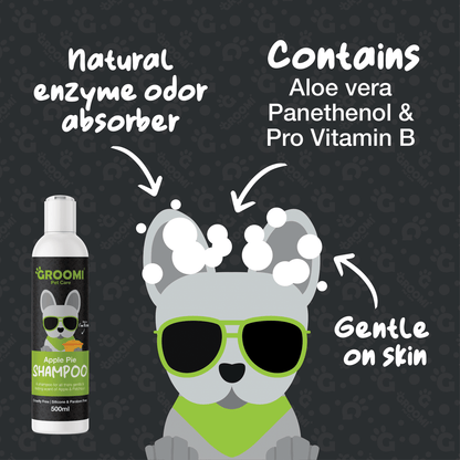 Groomi Apple Pie Dog Shampoo - 500ml