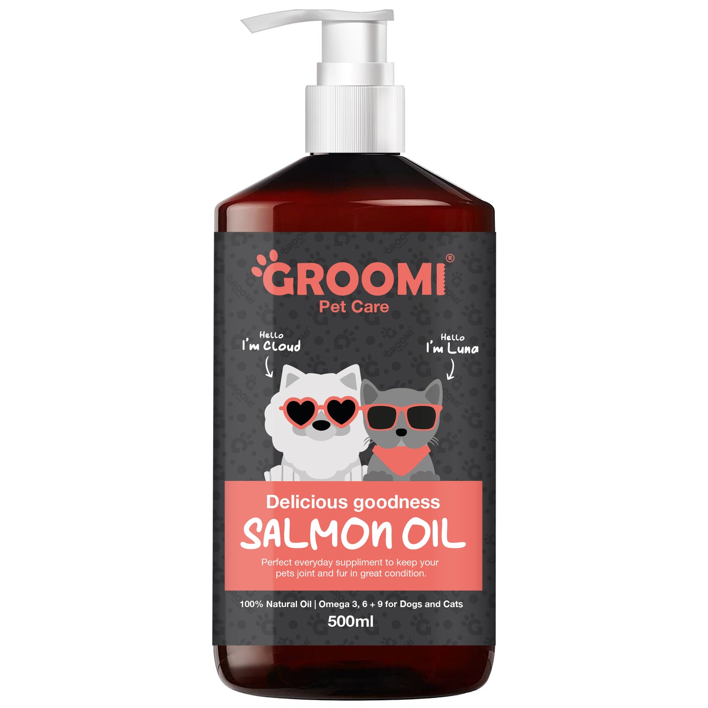 Groomi Pet Care Salmon Oil for Dogs & Cats